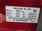 2022 Tesla Model X Dual Motor All-wheel Drive Red vin: 7SAXCAE53NF343560