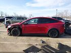 2022 Tesla Model X Dual Motor All-wheel Drive Red vin: 7SAXCAE53NF343560