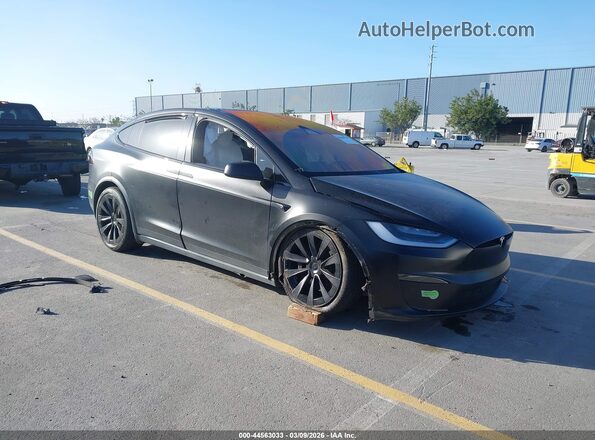 7SAXCAE55NF350168 2022 TESLA MODEL X Black Delantero derecho