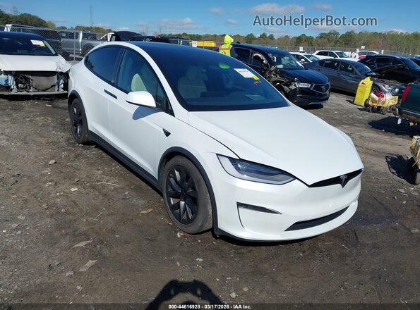 7SAXCAE5XPF402154 2023 TESLA MODEL X Белый Передняя правая четверть