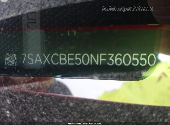 7SAXCBE50NF360550 2022 TESLA MODEL X Бордовый 
