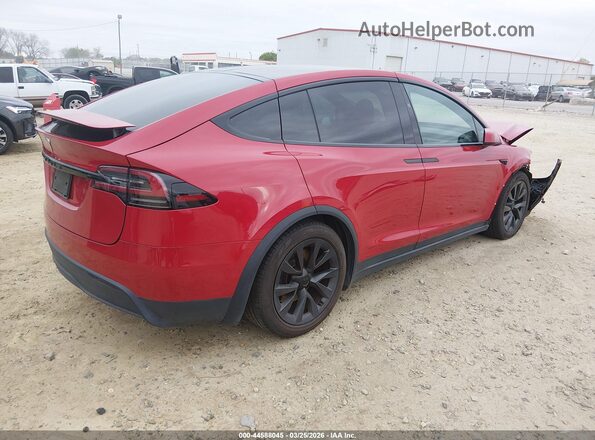 7SAXCBE50NF360550 2022 TESLA MODEL X Бордовый Задняя правая четверть