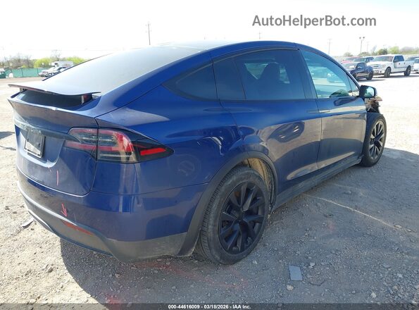 7SAXCBE52PF397733 2023 TESLA MODEL X Синий Задняя правая четверть