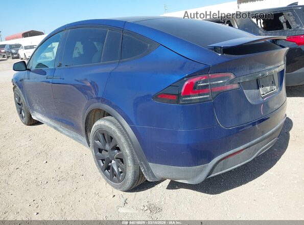7SAXCBE52PF397733 2023 TESLA MODEL X Синий Задняя левая четверть
