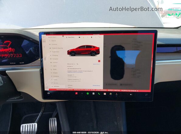 7SAXCBE52PF397733 2023 TESLA MODEL X Синий 