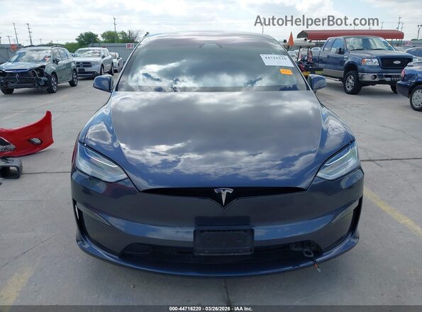 7SAXCBE56NF334745 2022 TESLA MODEL X Gray Vista del cuadro de instrumentos