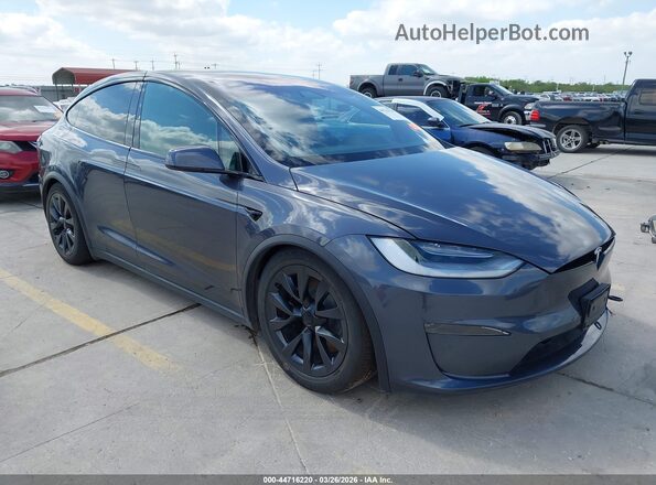 7SAXCBE56NF334745 2022 TESLA MODEL X Gray Delantero derecho
