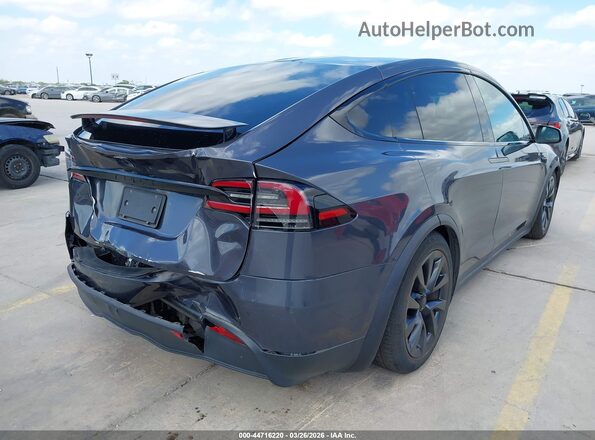 7SAXCBE56NF334745 2022 TESLA MODEL X Gray Trasero derecho