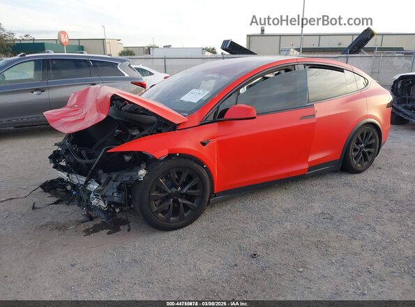 7SAXCBE58RF459994 2024 TESLA MODEL X Оранжевый Передняя левая четверть