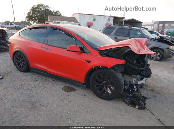 7SAXCBE58RF459994 2024 TESLA MODEL X Оранжевый Передняя правая четверть