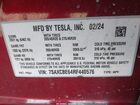 2024 Tesla Model X Plaid Tri Motor All-wheel Drive Бордовый vin: 7SAXCBE64RF440576