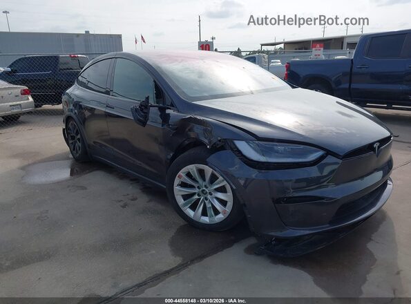 7SAXCDE53RF443231 2024 TESLA MODEL X Синий Передняя правая четверть