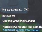 2024 Tesla Model X Long Range Синий vin: 7SAXCDE53RF443231