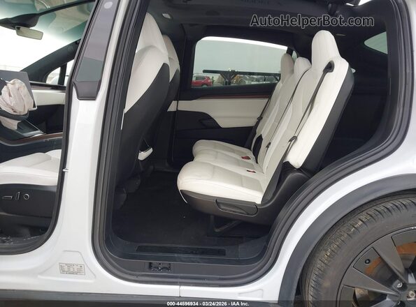 7SAXCDE59PF371609 2023 TESLA MODEL X White Vista de la etiqueta del VIN