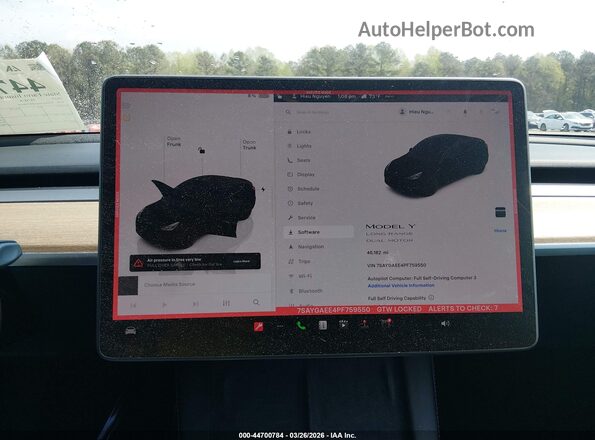 7SAYGAEE4PF759550 2023 TESLA MODEL Y Black 