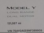 2022 Tesla Model Y Long Range Dual Motor All-wheel Drive Black vin: 7SAYGAEE6NF389909