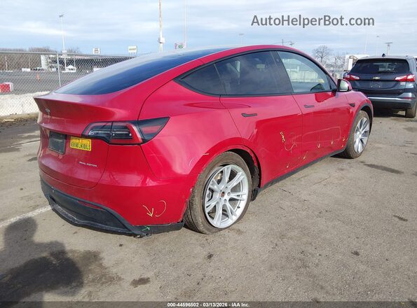 7SAYGAEE8NF420027 2022 TESLA MODEL Y Red Tył prawy
