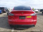 2022 Tesla Model Y Long Range Dual Motor All-wheel Drive Red vin: 7SAYGAEE8NF420027