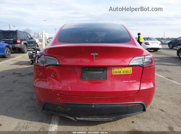 7SAYGAEE8NF420027 2022 TESLA MODEL Y Red 