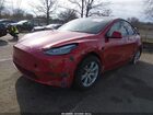 2022 Tesla Model Y Long Range Dual Motor All-wheel Drive Red vin: 7SAYGAEE8NF420027