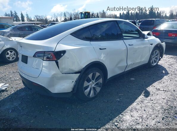 7SAYGAEE8NF518362 2022 TESLA MODEL Y Белый Задняя правая четверть