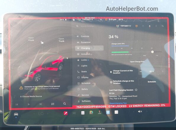 7SAYGDED1PF956099 2023 TESLA MODEL Y Gray 