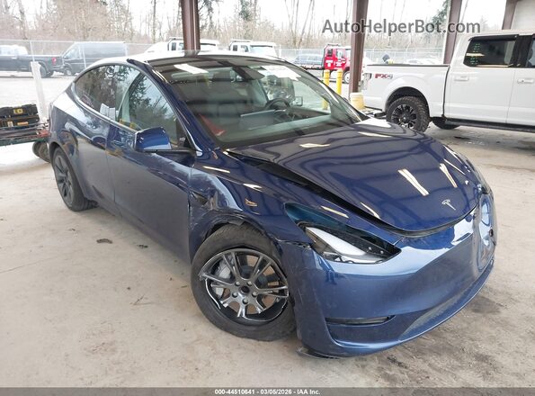 7SAYGDED2RF181069 2024 TESLA MODEL Y Dark Blue Delantero derecho
