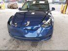 2024 Tesla Model Y Long Range Single Motor Rear-wheel Drive/rwd Dark Blue vin: 7SAYGDED2RF181069