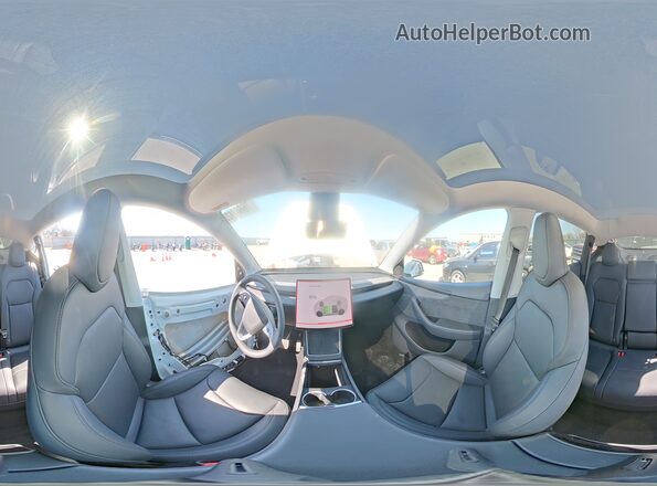 7SAYGDED4TF432097 2026 TESLA MODEL White Vista interior de 360 grados
