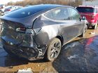 2025 Tesla Model Y Long Range Single Motor Rear-wheel Drive Gray vin: 7SAYGDED6SF318987