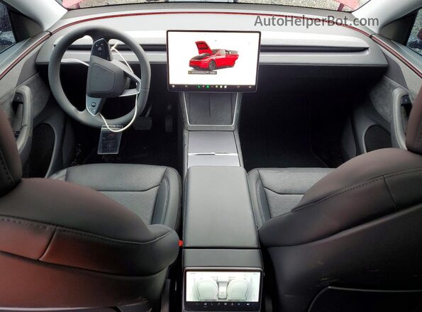 7SAYGDED7TF439996 2026 TESLA MODEL Red Вид панелі приладів