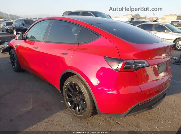 7SAYGDEE0NF385212 2022 TESLA MODEL Y Red უკანა მარცხენა