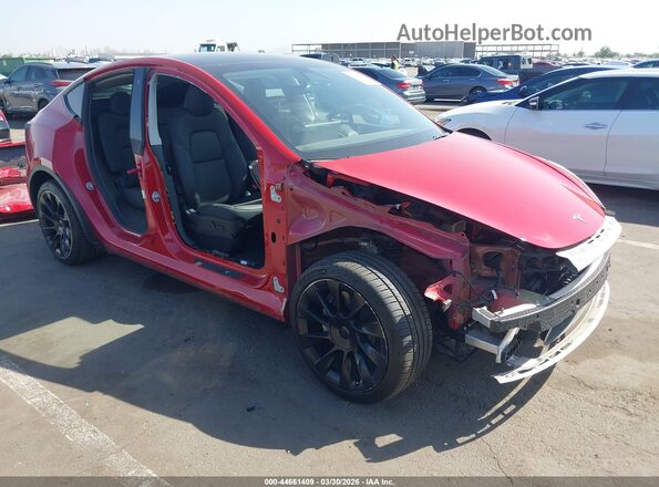 7SAYGDEE0NF385212 2022 TESLA MODEL Y Red წინა მარჯვენა