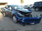 2024 Tesla Model Y Long Range Dual Motor All-wheel Drive Blue vin: 7SAYGDEE0RF068391
