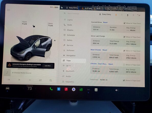 7SAYGDEE2SA361213 2025 TESLA MODEL Silver Vista del cuadro de instrumentos
