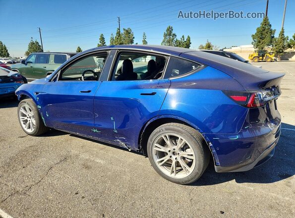 7SAYGDEE3NF345884 2022 TESLA MODEL Blue Trasero izquierdo