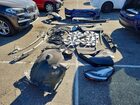 2022 Tesla Model Y Blue vin: 7SAYGDEE3NF345884