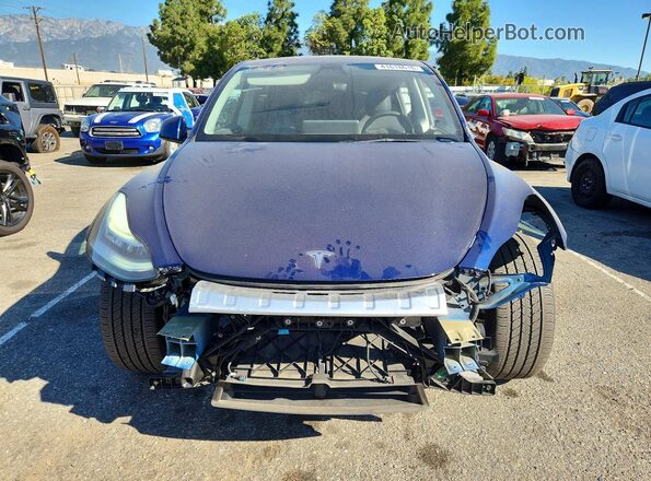 7SAYGDEE3NF345884 2022 TESLA MODEL Blue Vista frontal