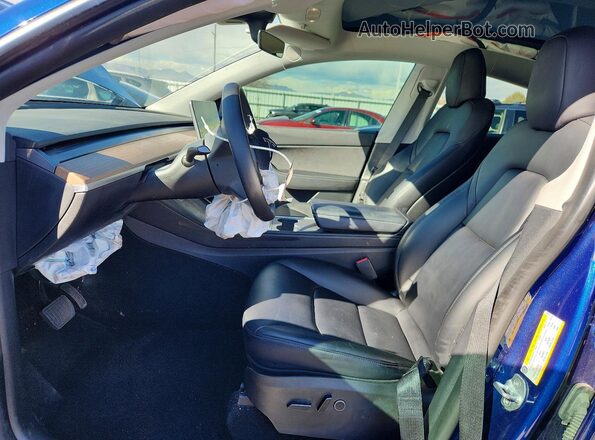 7SAYGDEE4NA007570 2022 TESLA MODEL Синий Вид салона спереди