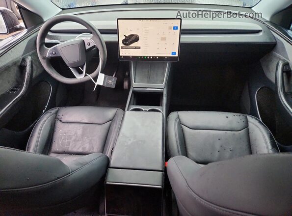 7SAYGDEE4TA432395 2026 TESLA MODEL Black Dashboard view