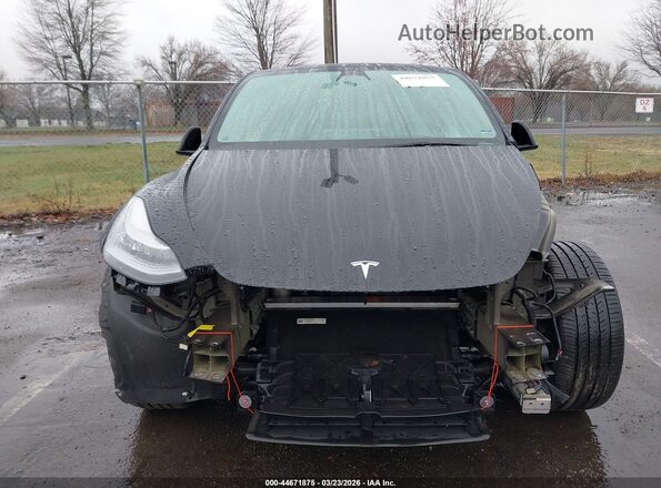 7SAYGDEE5NA007111 2022 TESLA MODEL Y Черный Вид панели приборов