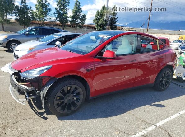 7SAYGDEE5NF369488 2022 TESLA MODEL Red Front left