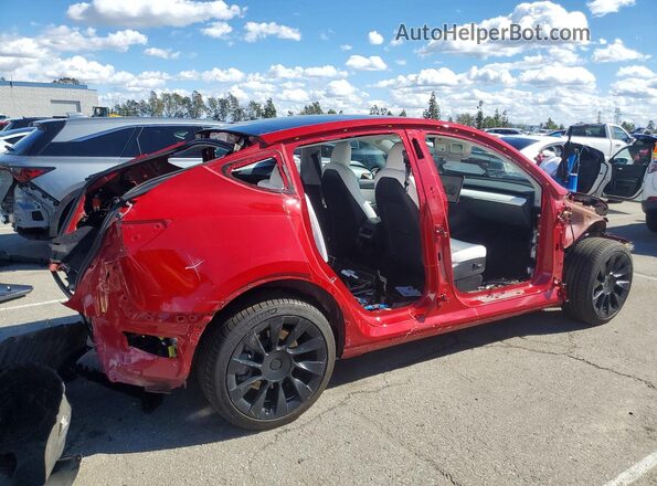 7SAYGDEE5NF369488 2022 TESLA MODEL Red Rear right