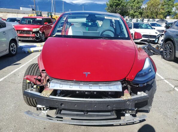 7SAYGDEE5NF369488 2022 TESLA MODEL Red Front view