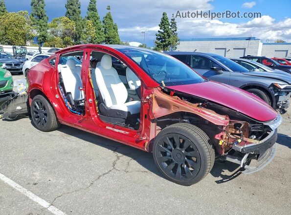 7SAYGDEE5NF369488 2022 TESLA MODEL Red Front right