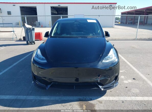 7SAYGDEE6NF376675 2022 TESLA MODEL Y Black წინა პანელის ხედი