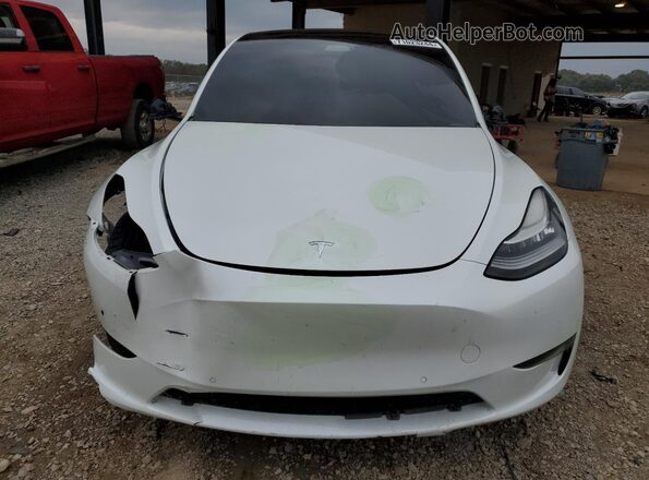 7SAYGDEE6NF385845 2022 TESLA MODEL Белый Вид спереди