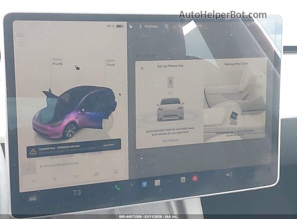 7SAYGDEE6PA190098 2023 TESLA MODEL Y Gray Հետևի նստատեղերի տեսք