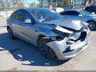 2024 Tesla Model Y Long Range Dual Motor All-wheel Drive Gray vin: 7SAYGDEE6RA326216