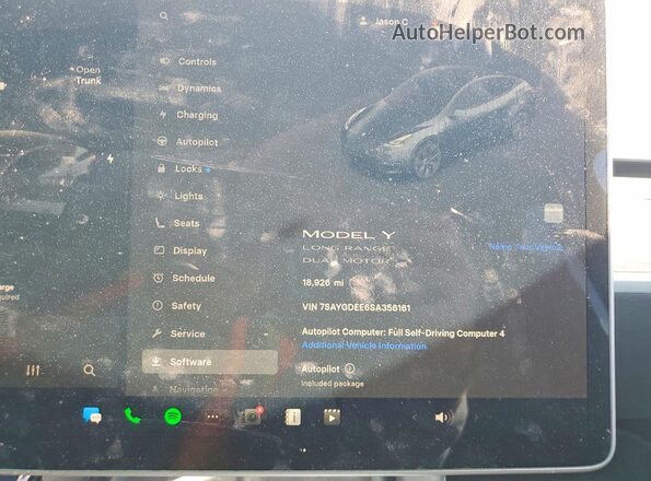 7SAYGDEE6SA356161 2025 TESLA MODEL Black Вид щитка приладів